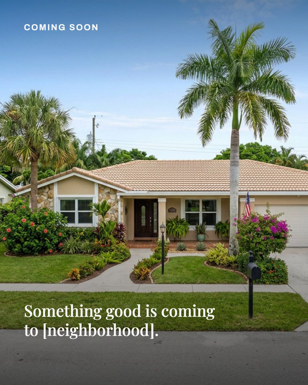 Coming Soon Instagram post template for real estate agents