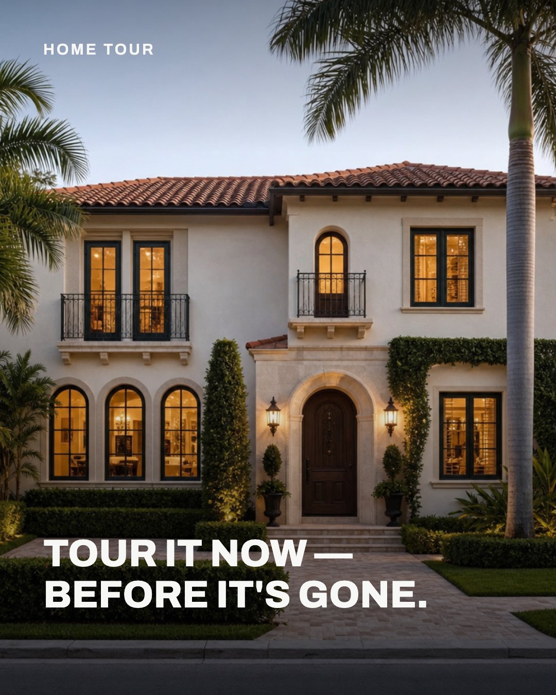Home Tour Instagram post template for real estate agents