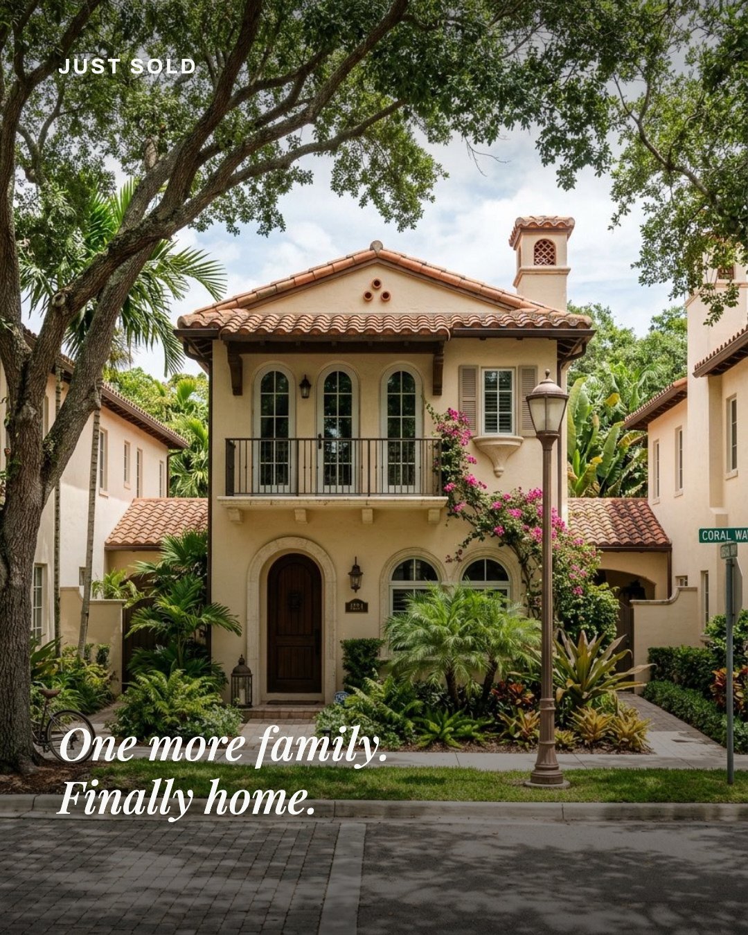 Just Sold Instagram post template for real estate agents